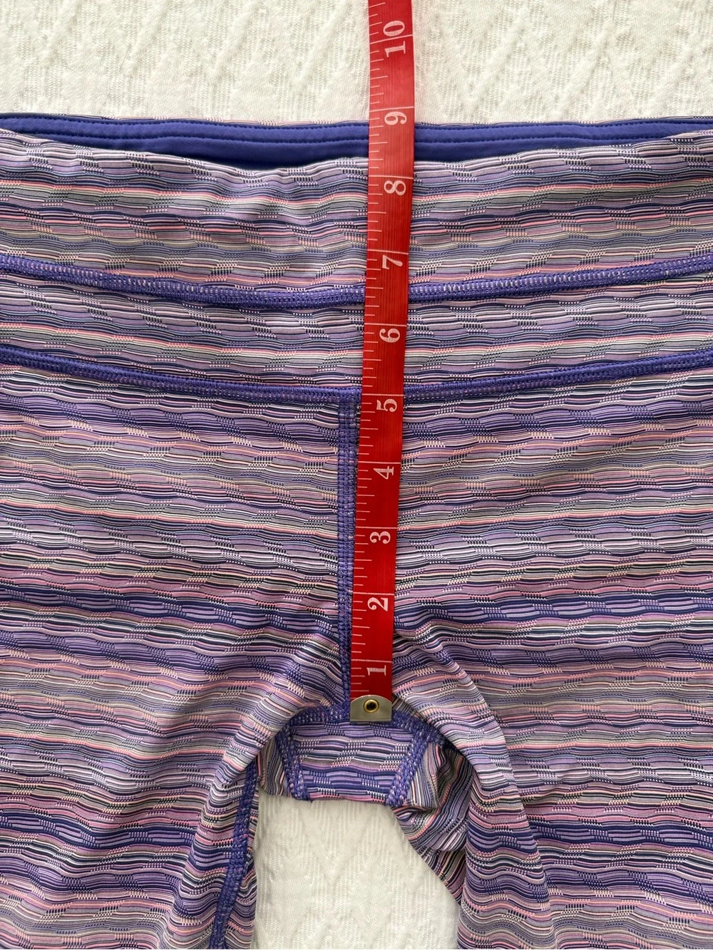 Archival Lululemon Run Inspire Crop II Luxtreme Purple Pink Space Dye Size 4
